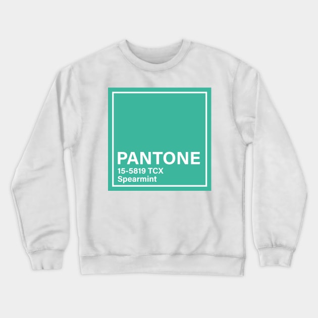 pantone 15-5819 TCX Spearmint Crewneck Sweatshirt by princessmi-com